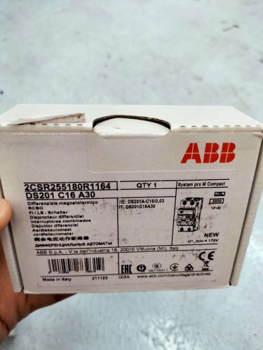 ABB BREAKER MODEL: DS201 C16 A30 ราคา 1,995.00 บาท