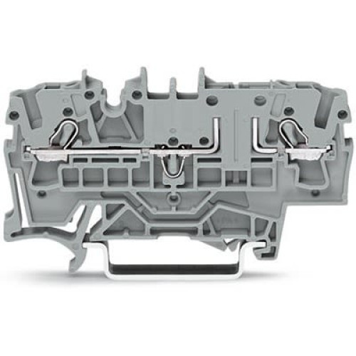 2002-1661 : WAGO 2002-1661 TOPJOB S Series DIN Rail Terminal Block Grey, 2.5mm², 1-Level, Cage Clamp