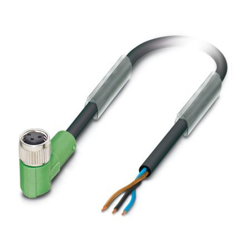 1669631 : Phoenix Contact Female 3 way Right Angle to 3 way Unterminated Sensor Actuator Cable, 5 m