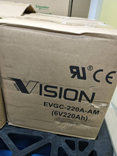 VISION DRY CELL DEEP CYCLE BATTERY MODEL: EVGC-220A-AM (6V 220AH) ราคา 30,000.00 บาท