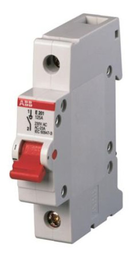 2CDE281001R0016 : ABB 230V ac DIN Rail Isolator Circuit Trip for use with Commanding Loads