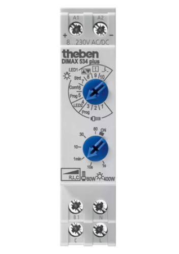 5340001 : Theben 1 Way 1 Gang Dimmer Switch, 230V, 400 W