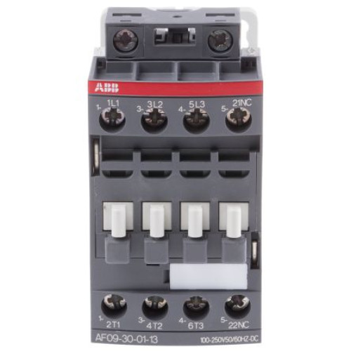 1SBL137001R1301 AF09-30-01-13 : ABB AF Contactor, 230V ac Coil, 3-Pole, 9 A, 4 kW 130V, 3 NO, 690V a