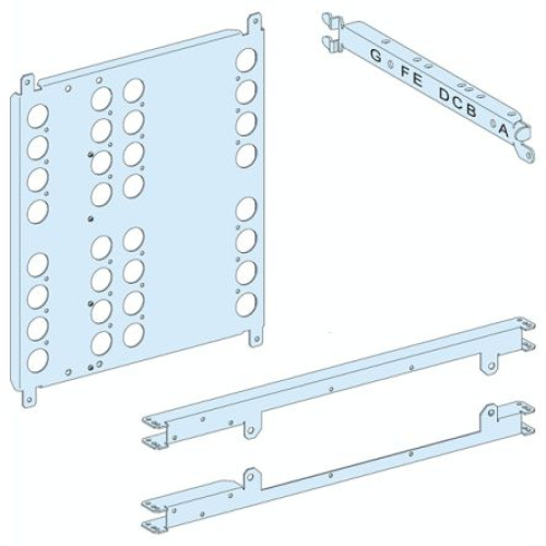 LVS03458 : Schneider Electric PrismaSeT P Series Sheet Steel Mounting Plate for Use with PrismaSeT G