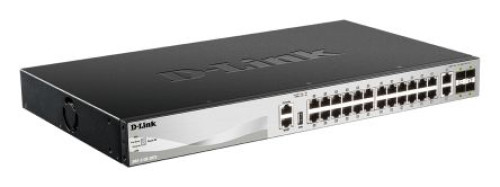 DMS-3130-30TS/B : D-Link 30-Port Layer 3 Stackable Multi-Gigabit Managed Switch with 25G Uplinks Man