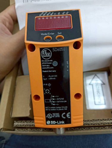IFM ELECTRONIC FLOW SENSOR MODEL: SD6050 18-30VDC. 250MA. ราคา 18,000. ...