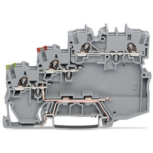 2000-5317/101-000 : WAGO 2000-5317/101-000 TOPJOB S Series DIN Rail Terminal Block Grey, 1mm², 3-Lev
