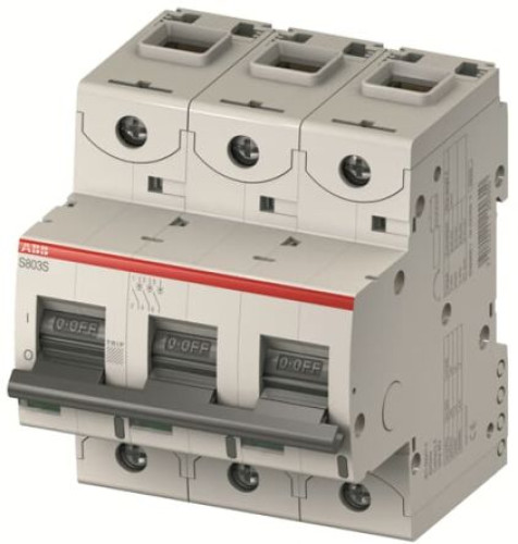 2CCS883001R0504 S803C C 50A - 25 KA : ABB High Performance S800C Miniature Circuit Breaker, 3-Pole, 