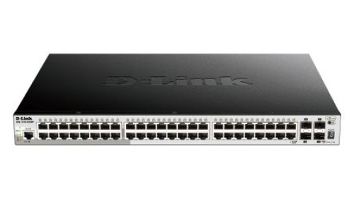DGS-1510-52XMP : D-Link 52-Port Gigabit Stackable Smart Managed Max PoE Switch with 10G Uplinks Smar