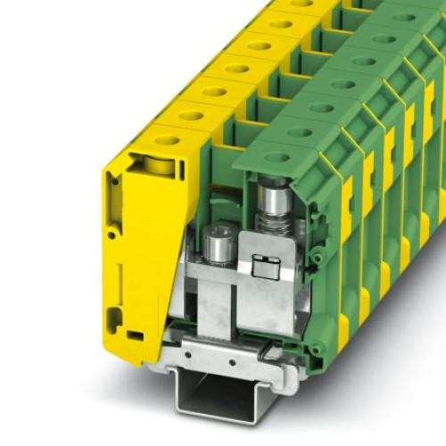 3213141 : Phoenix Contact 3213141 UKH 70-PE/S Series Earth Terminal Block Green, Yellow, 16mm², 70 m
