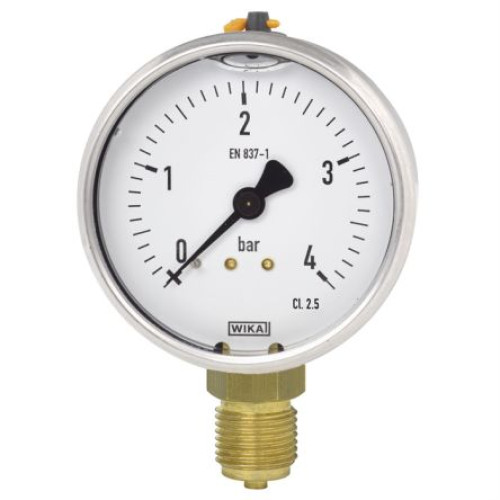 45721707 : WIKA G 1/2 Pressure Gauge, 80 mm, 60 psi