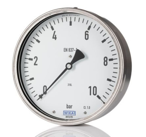 9163360 : WIKA G 1/4 MNPT Pressure Gauge, 63 mm, 0.6 bar