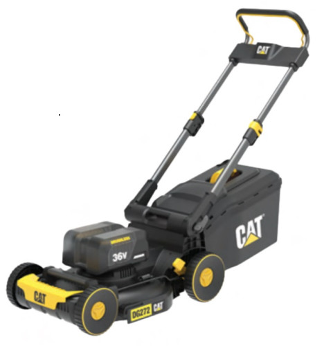 CAT MODEL : DG272รถตัดหญ้าไร้สาย 2×18V (36V) | หน้ากว้างตัด 34cm | มอเตอร์ Brushless | กำลังสูง | ปร