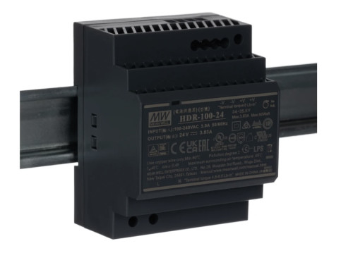 HDR-100-24N| Nguồn Meanwell HDR-100-24N ( 100.8W 24V 4.2A ) - Nhà phân