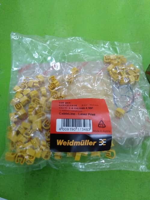 WEIDMULLER CLI C2-4 GE/SW 4 MP สีเหลือง