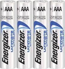 Energizer L92 lithiumbatterij AAA, 1,5 volt 1260 mAh dubbele blister