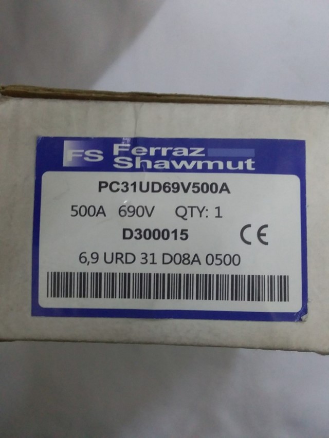 FERRAZ SHAWMUT PC31UD69V500A 500A 690V ราคา 3192 บาท