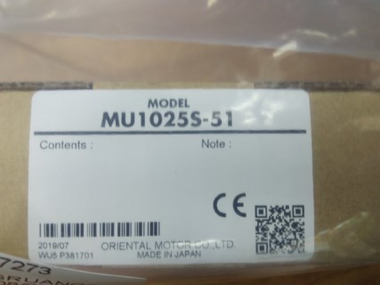 ORIENTALMOTOR MODEL MU1025S-51 ราคา 1400 บาท