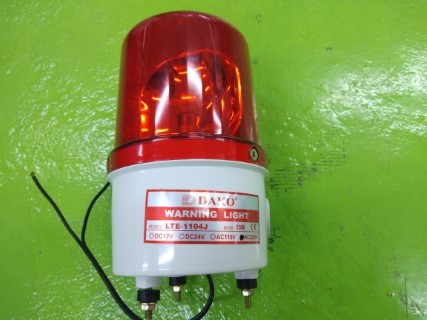 DAKO ROTARY WARNING LIGHT ไฟหมุน LTE-1104J(มีไซเรน) 220V สีแดง ราคา 330 บาท