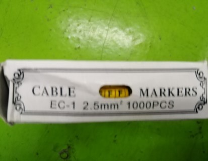 EVOPLAS CABLE MARKERS EC-1 ตัวF ราคา 100 บาท