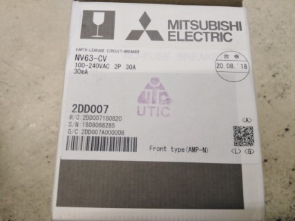 MITSUBISHI NV63-CV 100-240VAC 2P 30A 30MA ราคา 810 บาท