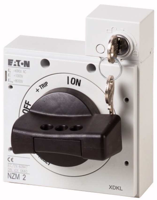 EATON NZM2XDKL ROTARY HANDLE ON CIRCUIT BREAKER WITH KEY LOCK ราคา 1263 บาท