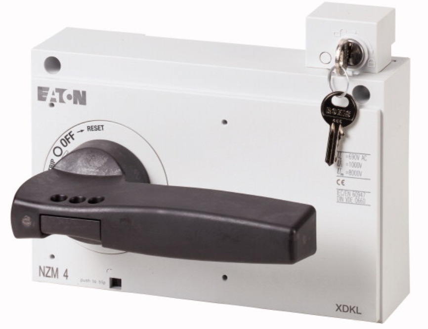 EATON NZM4XDKL ROTARY HANDLE ON CIRCUIT BREAKER WITH KEY LOCK ราคา 2475 บาท