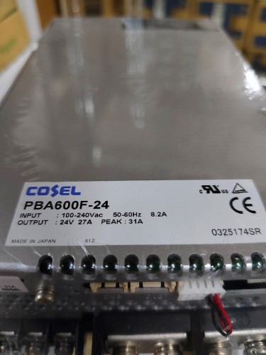 Alimentation Secteur COSEL PBA600F-24 600W 24V 8.2A - 100-240Vac - Testée Fonctionnelle
