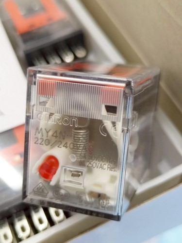 10 Relè OMRON MY4N-GS-C2 - AC 220/240V - Nuovi In Scatola - Componenti Elettrici