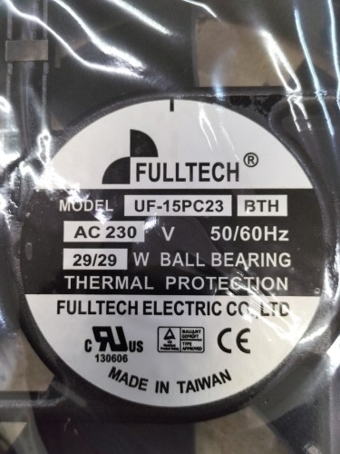 Ventola Di Raffreddamento Assiale FULLTECH UF-15PC23 BWH 17251 AC230V 29W