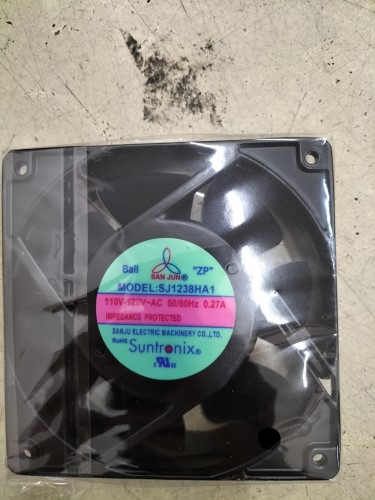 Ventilateur AC AVC 120x120x38 Mm – 110-120V, 0.27A, Cadre Aluminium, Roulement à Billes Double – Pour PC