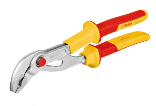 Bosch : VDE Waterpump Plier 250mmคีมคอม้ากันไฟ VDE 250 มม. 1600A02NE5 VDE Waterpump Plier 250mm คีมค
