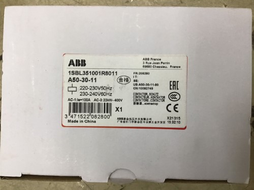 ABB A50-30-11 220VAC ราคา 3600 บาท