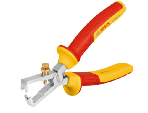 Bosch : VDE Universal wire stripper 160mmคีมปอกสายไฟกันไฟ VDE 160 มม. 1600A02NE7 VDE Universal wire 