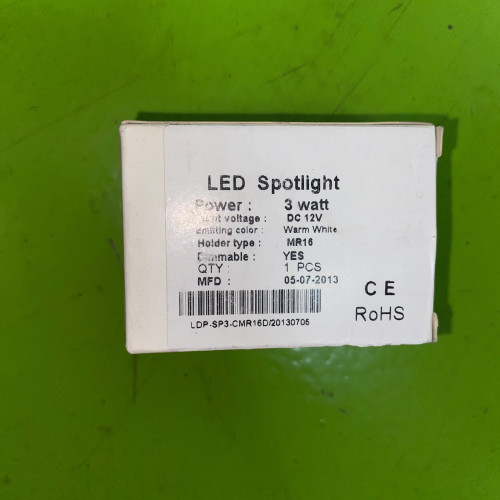 LED SPOTLIGHT 3W 12VDC ราคา 40 บาท