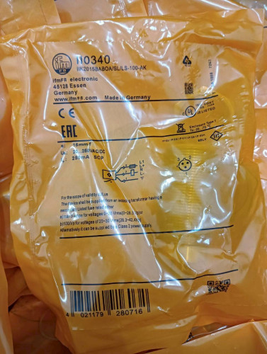 IFM INDUCTIVE SENSOR MODEL: II0340 ราคา 3,000.00 บาท