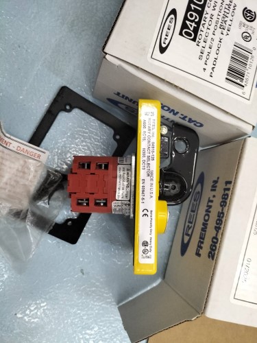 REES LOCK UNLOCK INC SWITCH ROTARY CONTACT SELECTOR MODEL: 04910-125 ...