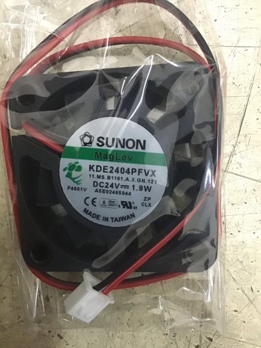SUNON KDE2404PFVX 24V Server Cooling Fan - 40x40x10mm, 2-Wire, Ball Bearing, New Open Box