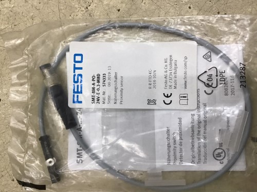 FESTO T Slot cylinder switch, SMT 8M A PS 24V E 3 M8D, KP 277 FESTO T Slot cylinder switch, SMT 8M A PS 24V E 3 M8D, KP 277