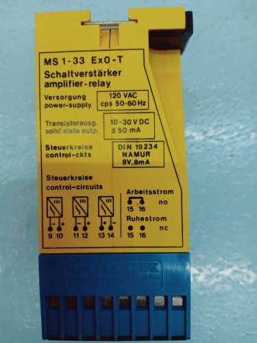 TURCK MULTI SAFE SWITCHING AMPLIFIER RELAY MODEL: MS1-33EX0-T ราคา ...
