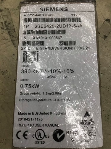 SIEMENS 6SE6420-2AB17-5AA1 (6SE64202AB175AA1) : Variateur / Démarreur
