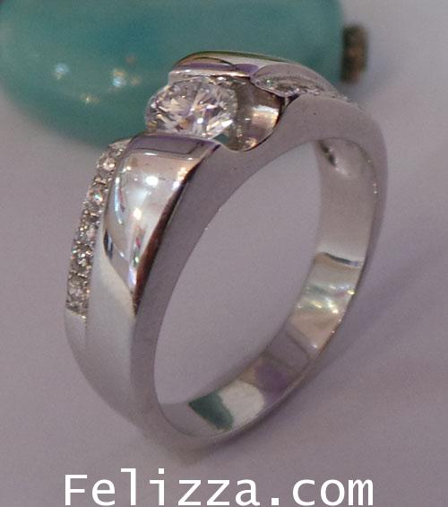 แหวนเพชรแท้เบลเยี่ยมคัท  RI00097-14 (DKEX) 2
