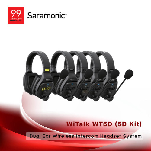 Saramonic Witalk WT5D Dual Ear Wireless Intercom Headset System