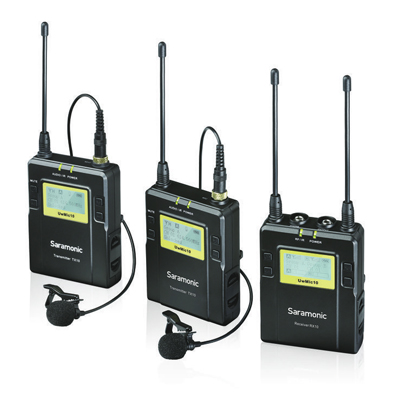 Saramonic UWMIC10-TH Set 2 96-Channel Digital UHF Wireless Lavalier Microphone System