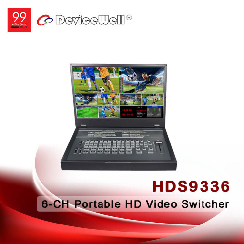 DeviceWell HDS9336 6-CH Portable HD Video Switcher
