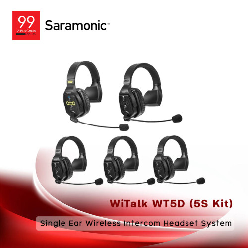 Saramonic WiTalk WT5D (5S Kit) Single Ear Wireless Intercom Headset System
