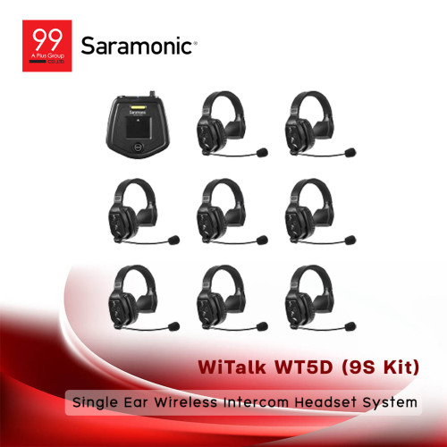 Saramonic WiTalk WT5D (9S Kit) Single Ear Wireless Intercom Headset System