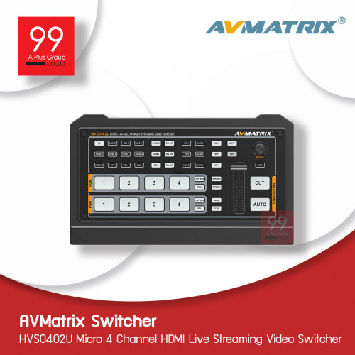 AVMatrix HVS0402U Micro 4 Channel HDMI Live Streaming Video Switcher