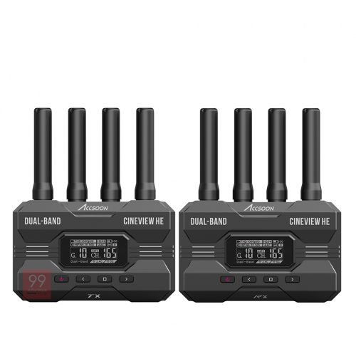Accsoon CineView WIT04-HE Kit Trasmettitore E Ricevitore HDMI Wireless, Dual Band, 350m, Latenza 0,06s - 4