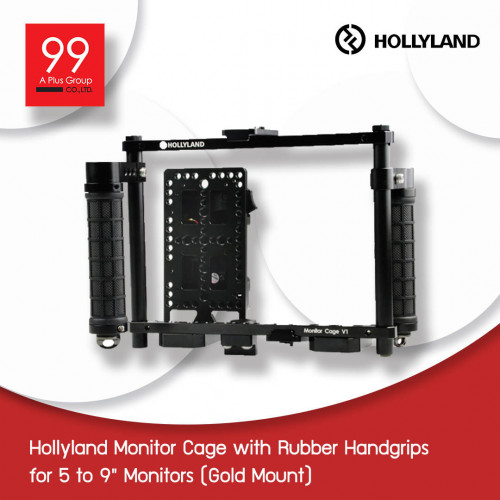 Hollyland Monitor Cage with Rubber Handgrips for 5 to 9